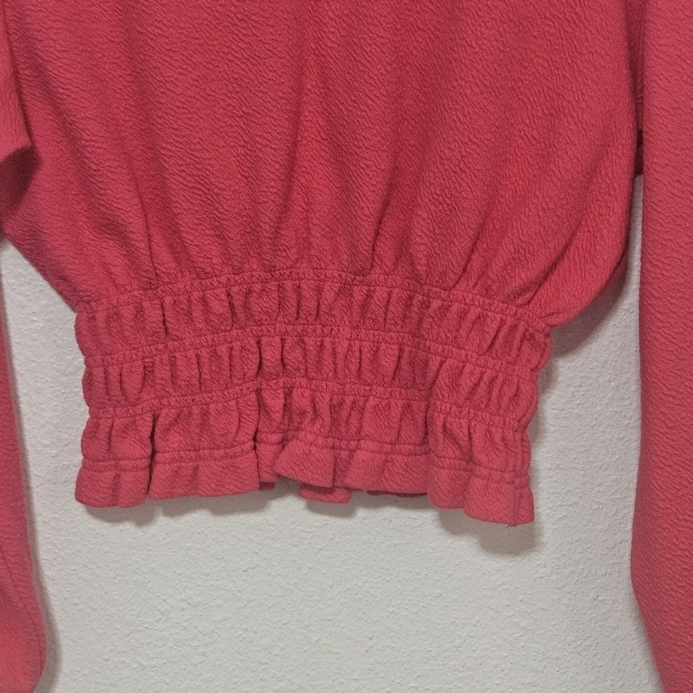Maeve Anthropologie pink cropped top size x-small - Picture 3 of 11